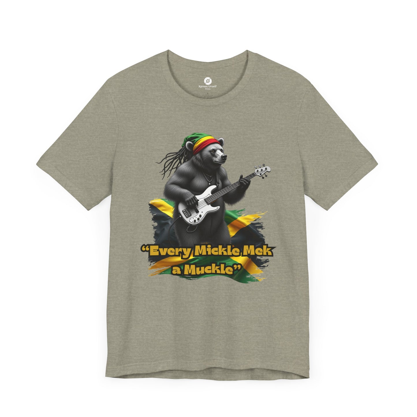 Reggae Panda T-Shirt - "Every Mickle Mek a Muckle" - Unisex Jersey Tee