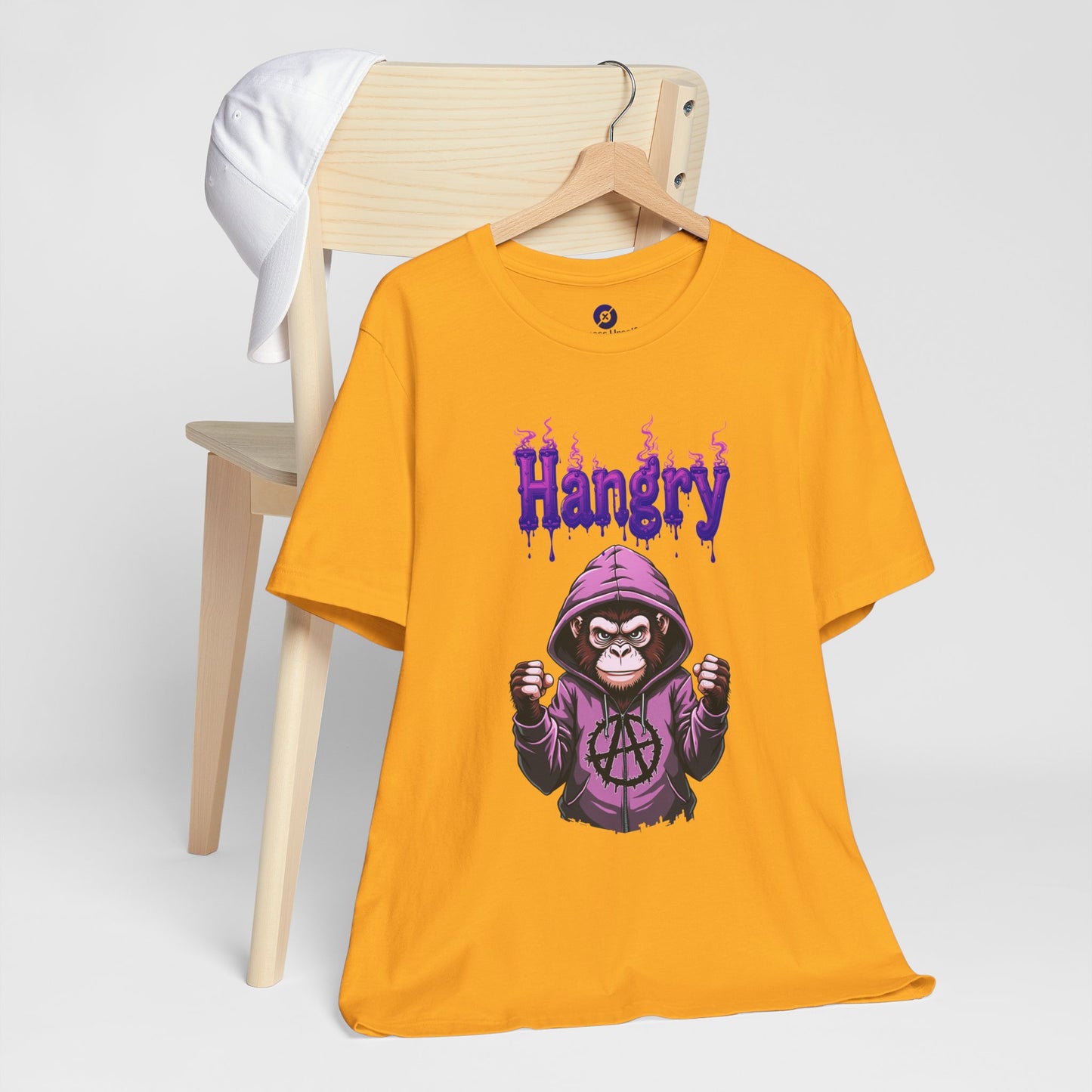 Hangry Gorilla Unisex Jersey Tee - Fun Graphic T-Shirt for Food Lovers