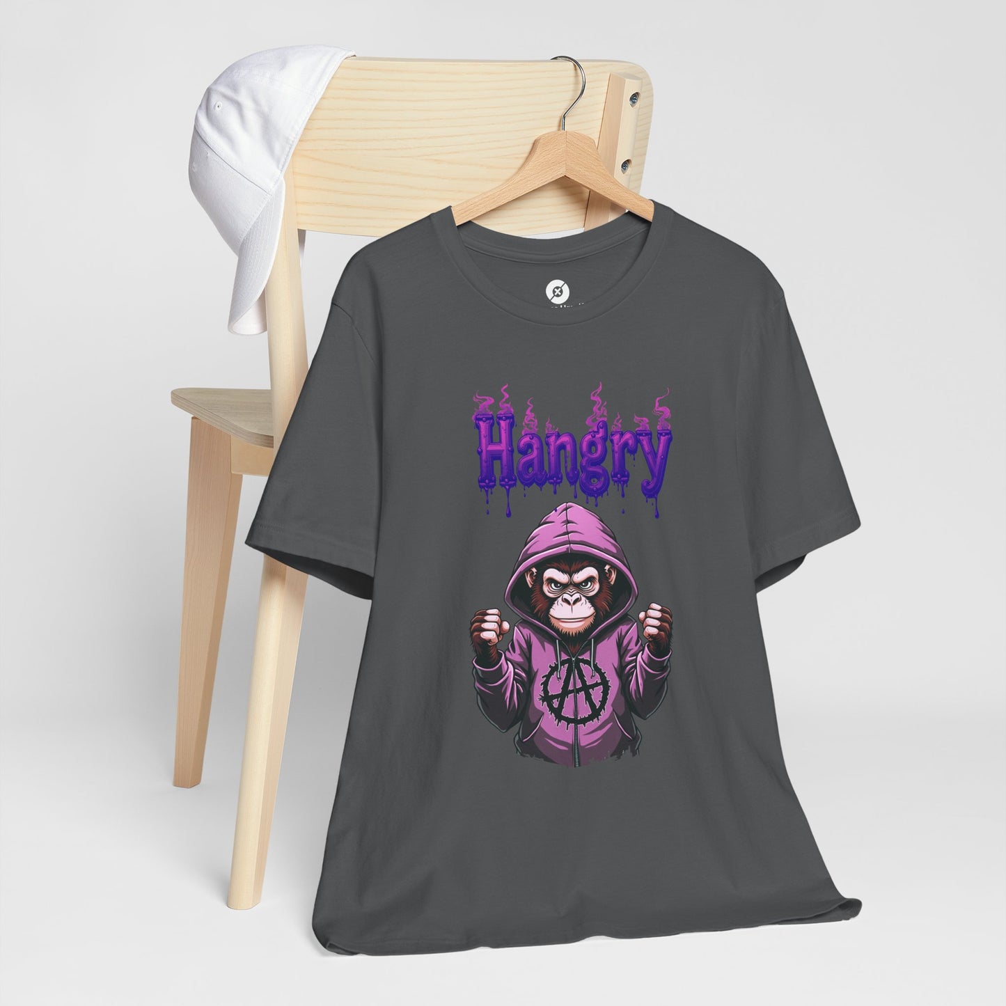 Hangry Gorilla Unisex Jersey Tee - Fun Graphic T-Shirt for Food Lovers