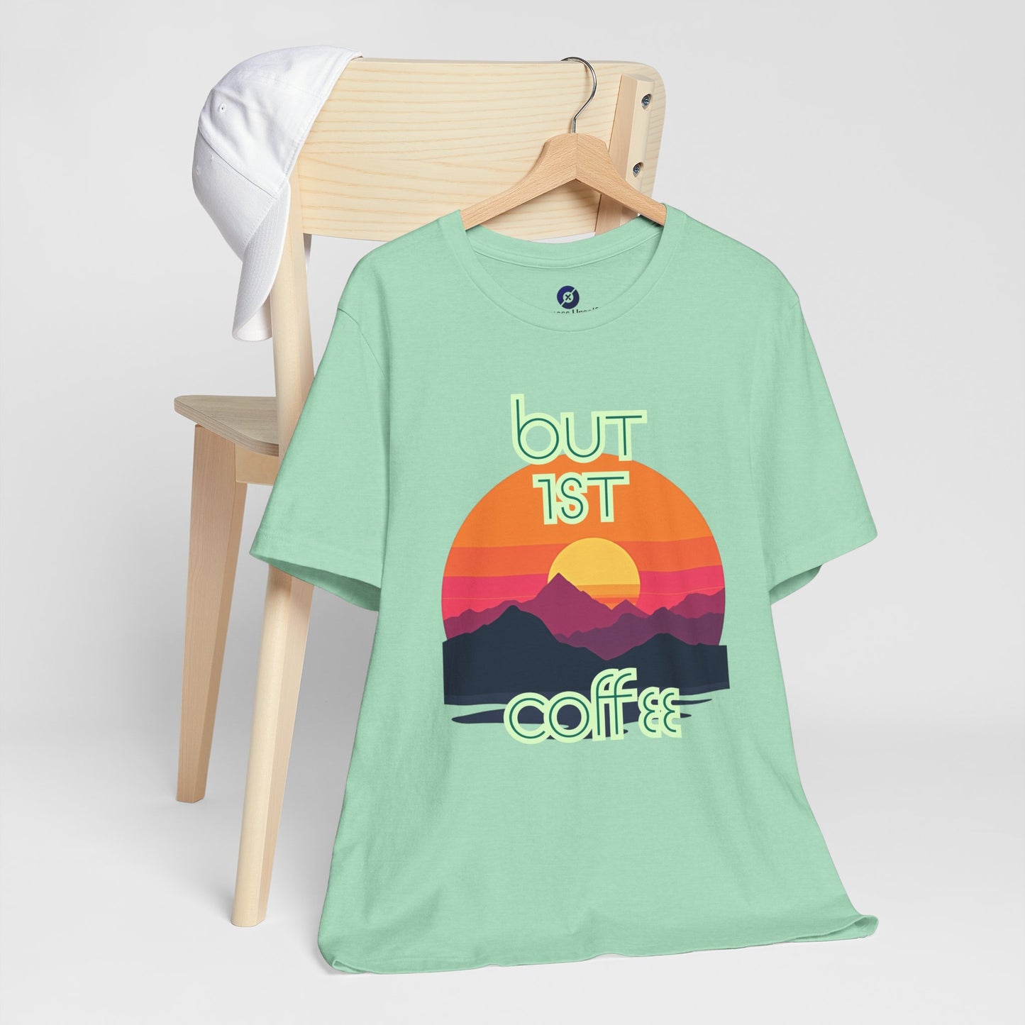 But First Coffee Unisex Jersey Tee - Fun Graphic Tee for Coffee Lovers