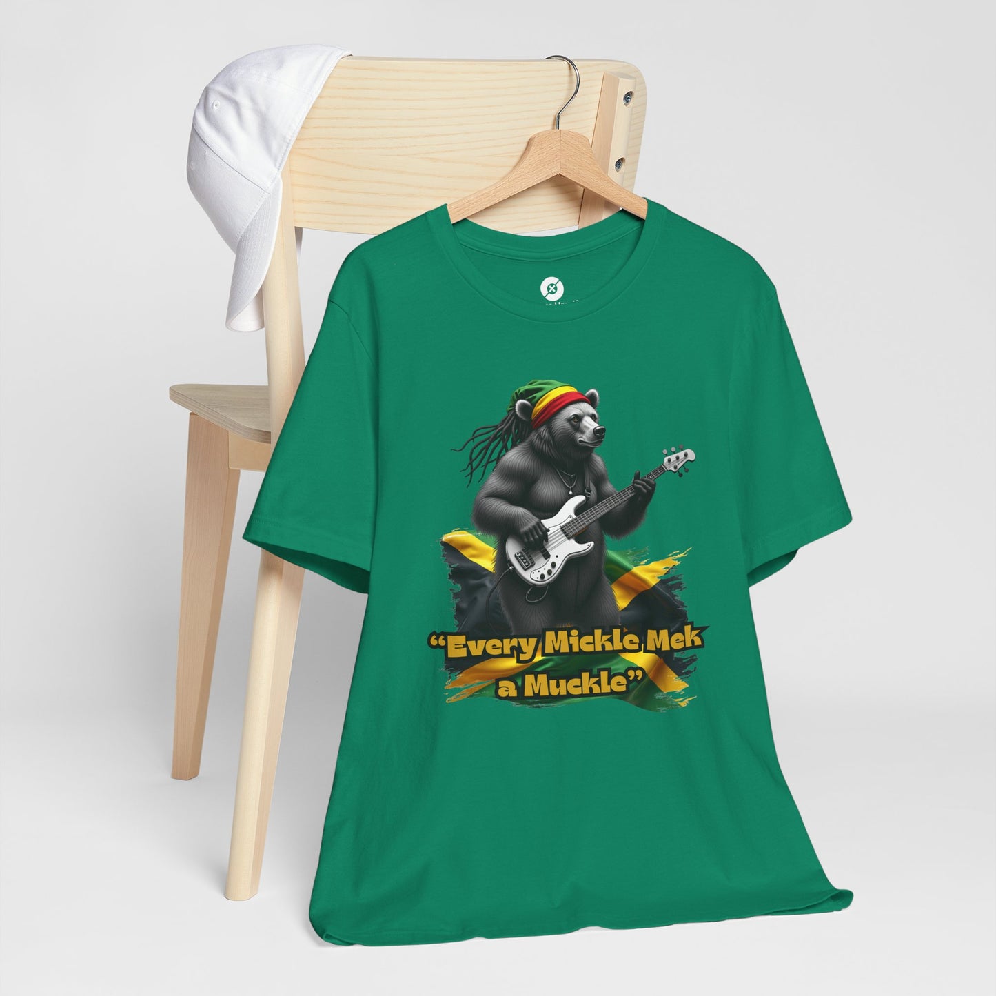 Reggae Panda T-Shirt - "Every Mickle Mek a Muckle" - Unisex Jersey Tee