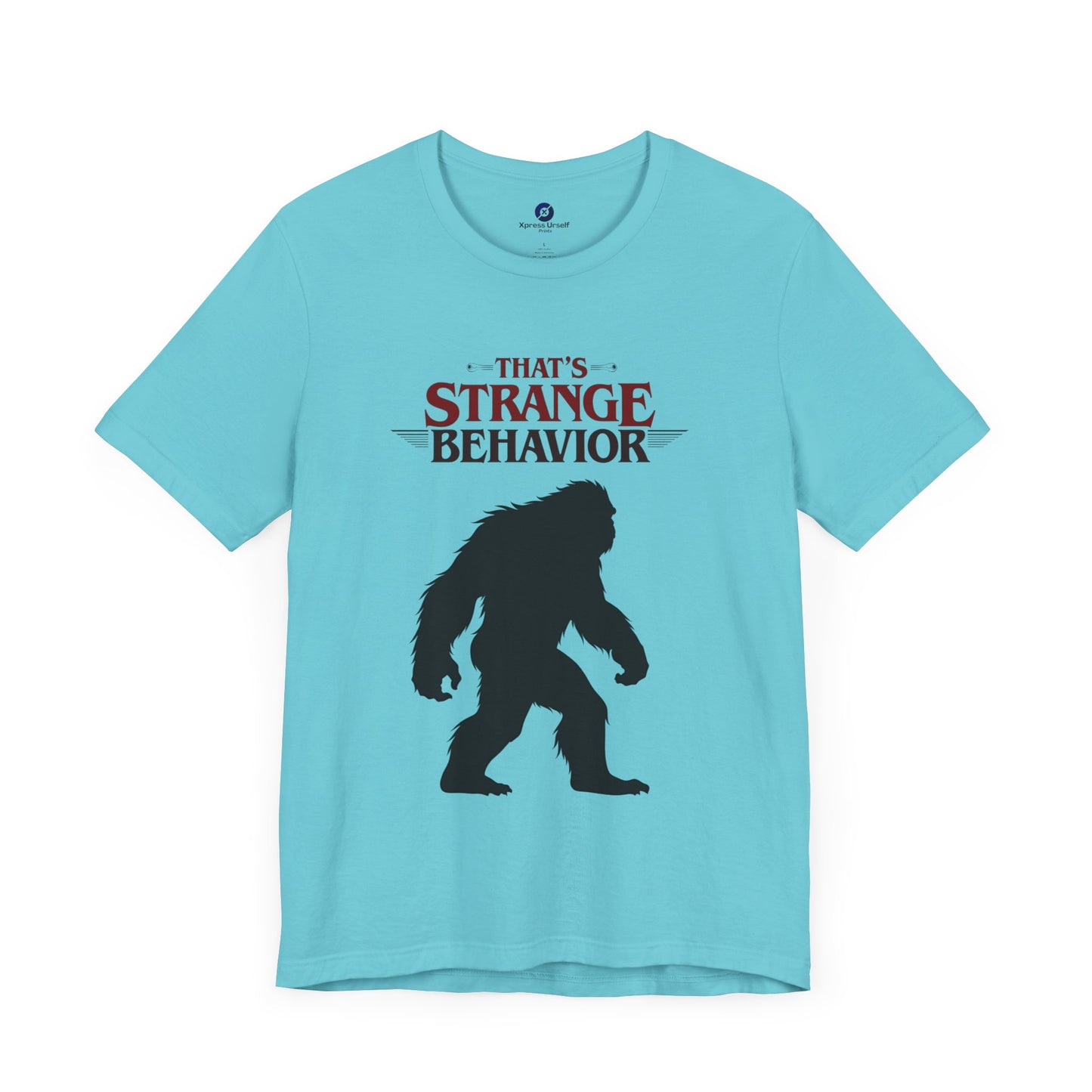 Funny Bigfoot Graphic Tee - That's Strange Behavior Shirt