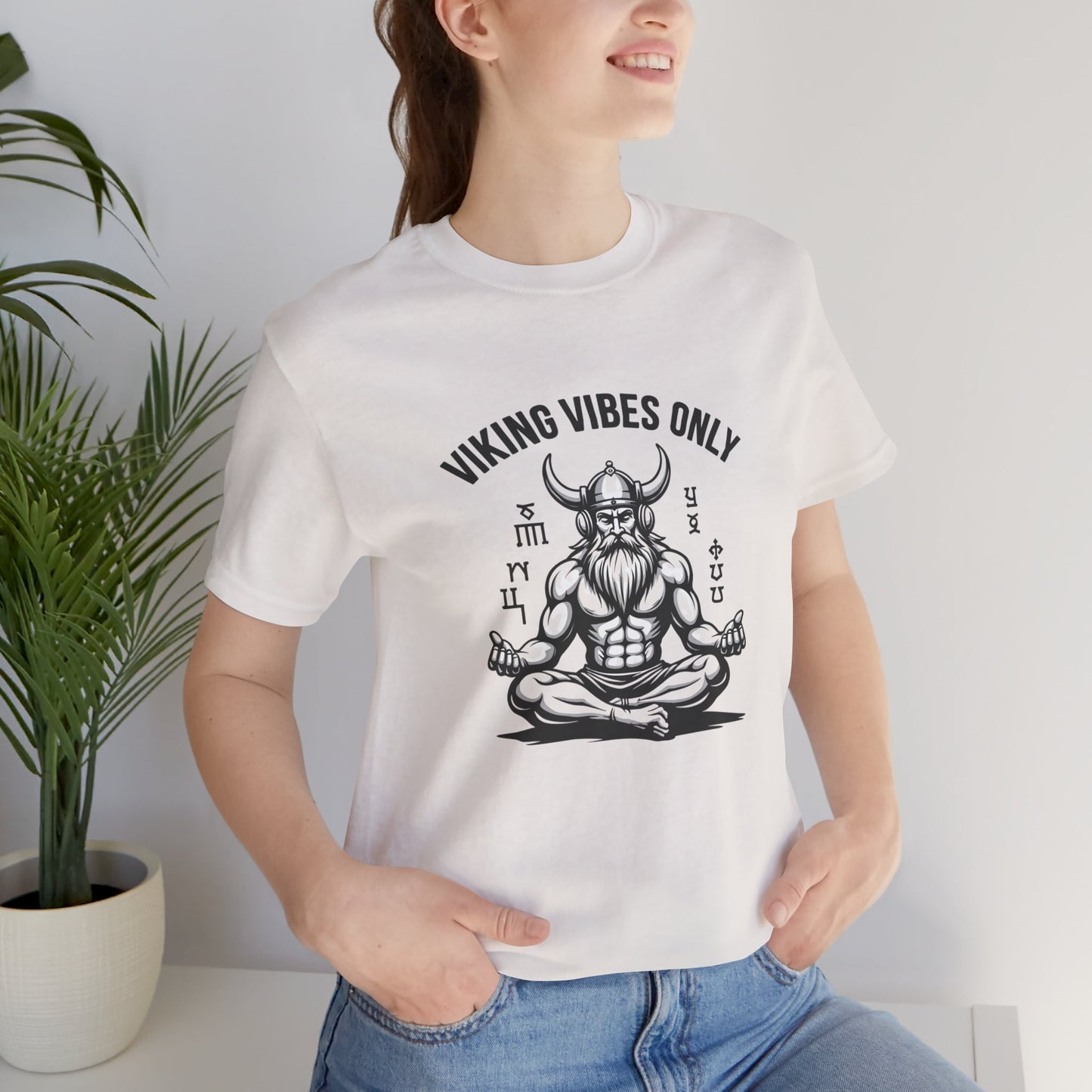Viking Vibes Only Unisex Tee - Casual Graphic T-Shirt for Norse Mythology Fans