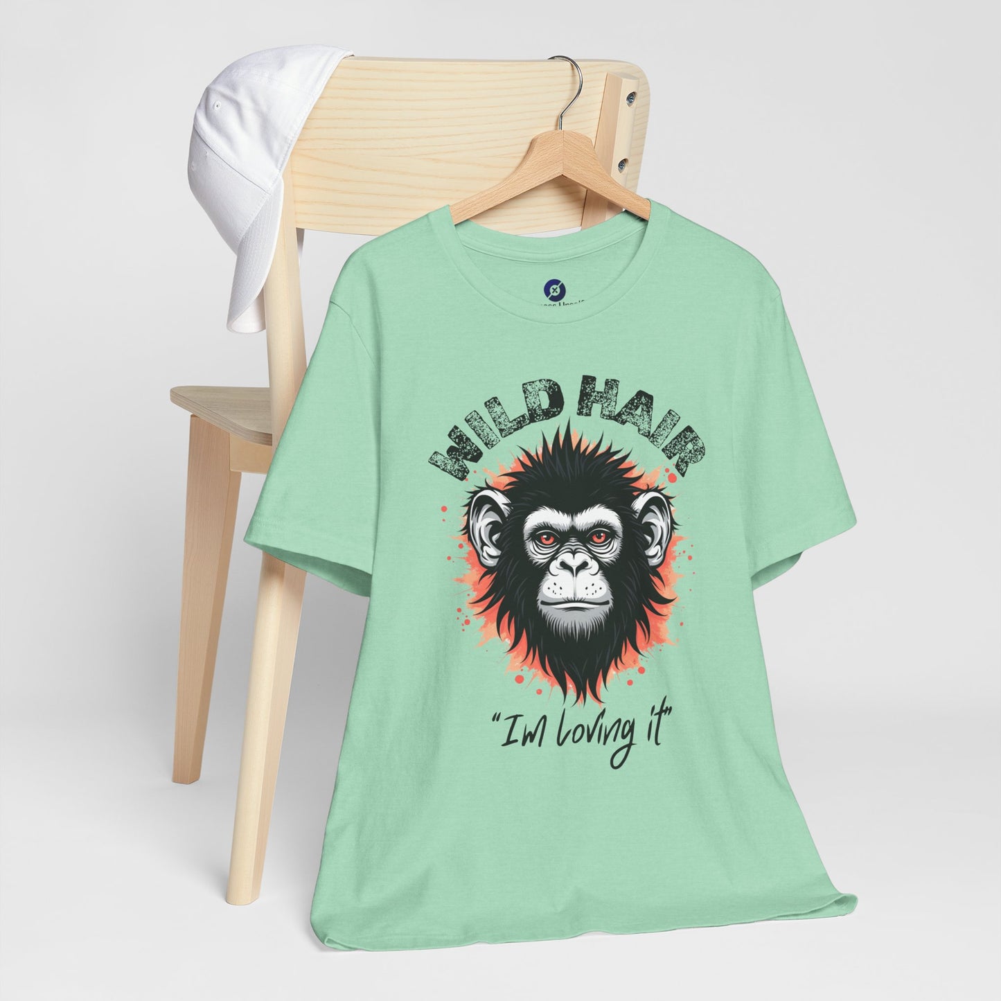 Wild Hair Gorilla Unisex Short Sleeve Tee | Fun Graphic Shirt for Casual Wear