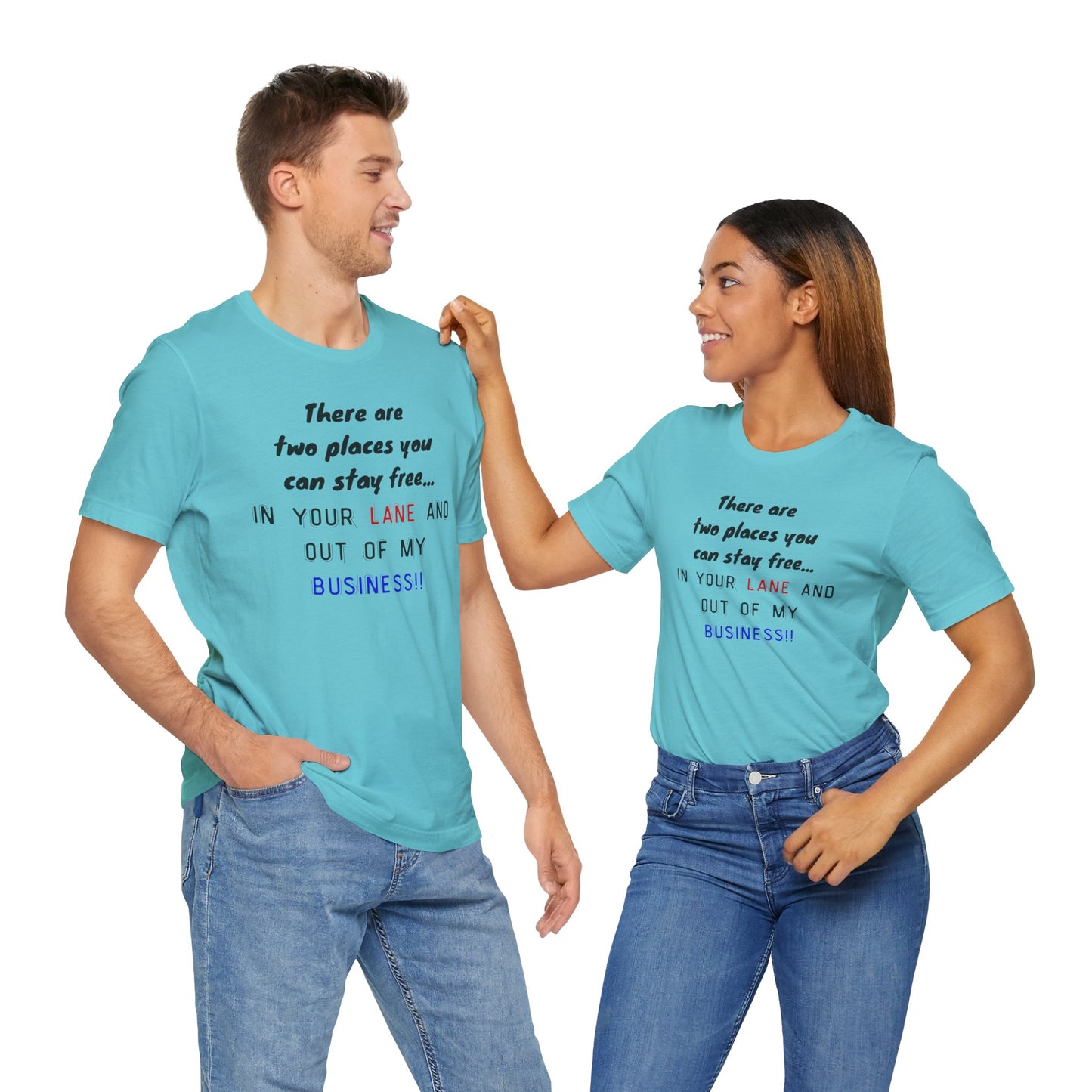 Funny Quote Unisex Jersey Tee - Stay in Your Lane