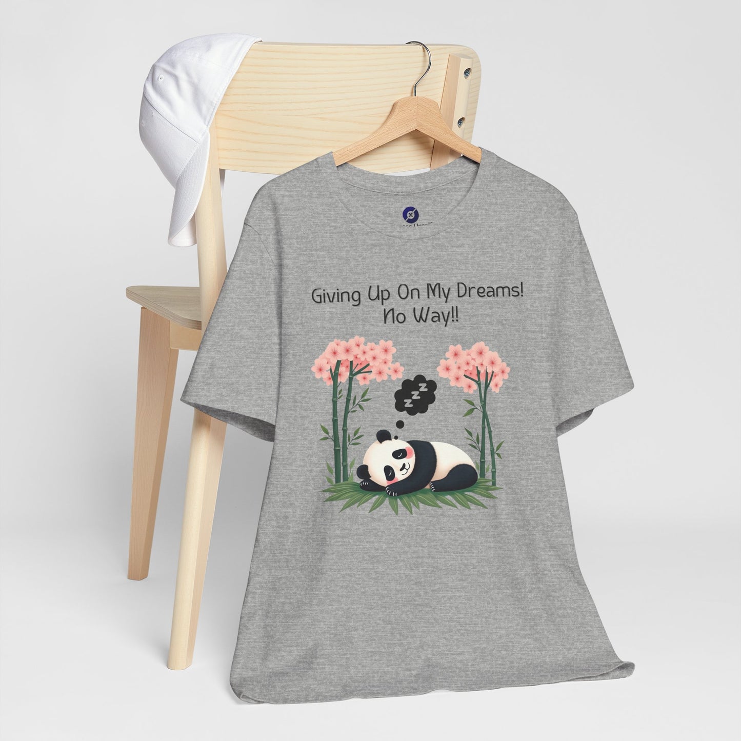 Panda Dreams Short Sleeve Tee - Inspirational Fun Graphic Tee