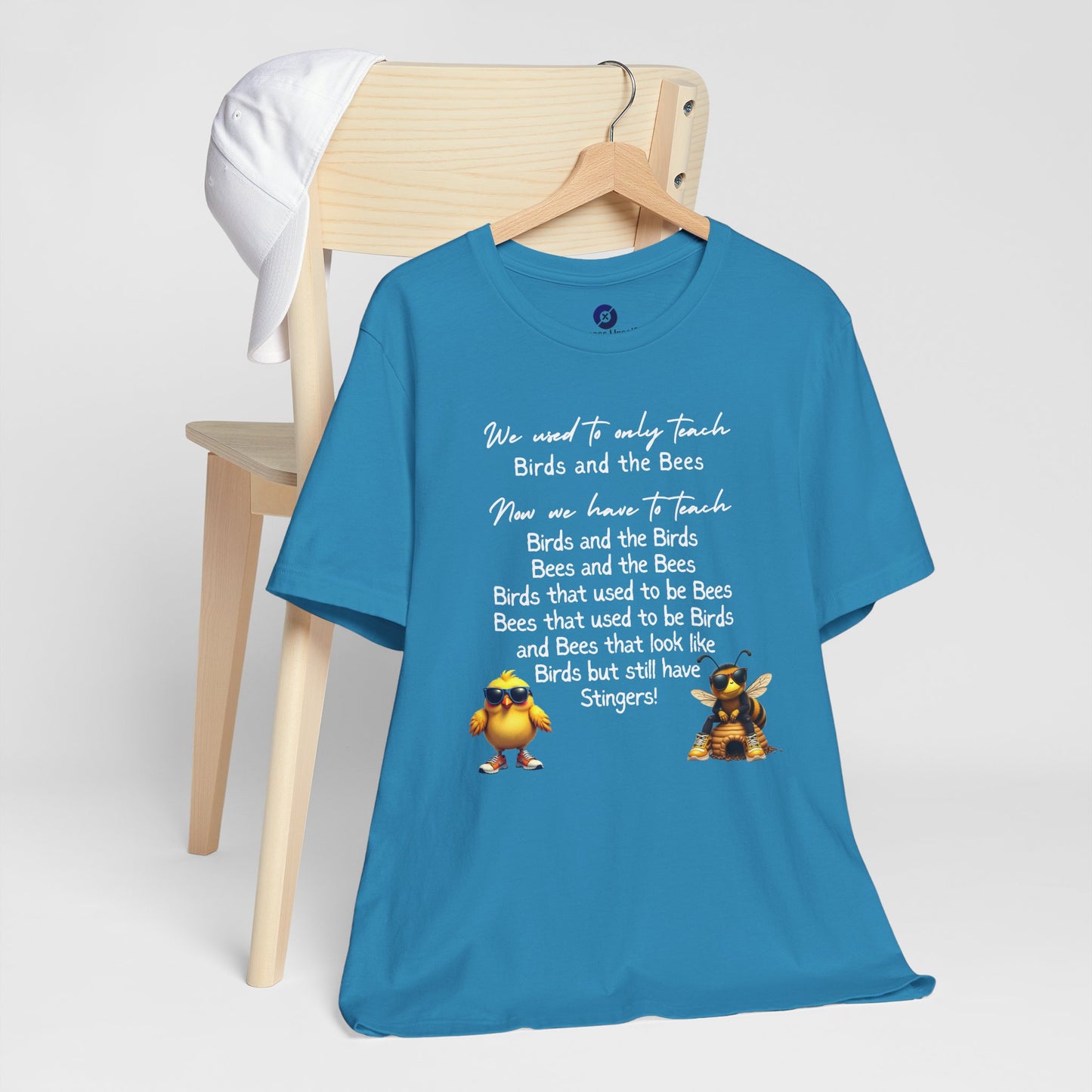 Funny Birds and Bees Tee - Unisex Short Sleeve T-Shirt, Parenting Humor Shirt, Educational Gift, Adult Humor, Nature Lover Tee
