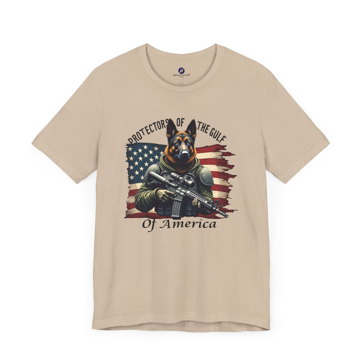 Patriotic Graphic Tee - Protectors of the Gulf