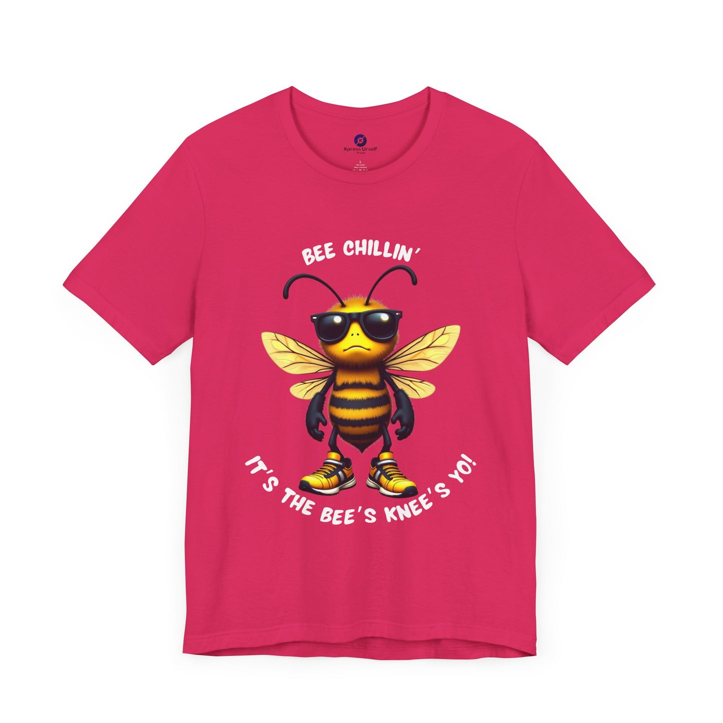 Bee Chillin' Unisex Tee - Fun Graphic Shirt for Summer, Gifts for Nature Lovers, Bee Themed Clothing, Casual Wear, Birthday Gift