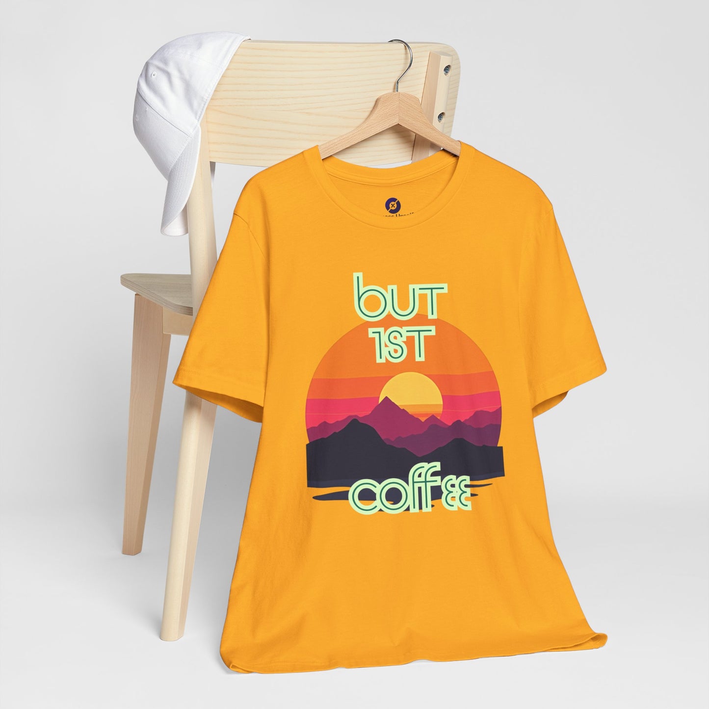 But First Coffee Unisex Jersey Tee - Fun Graphic Tee for Coffee Lovers