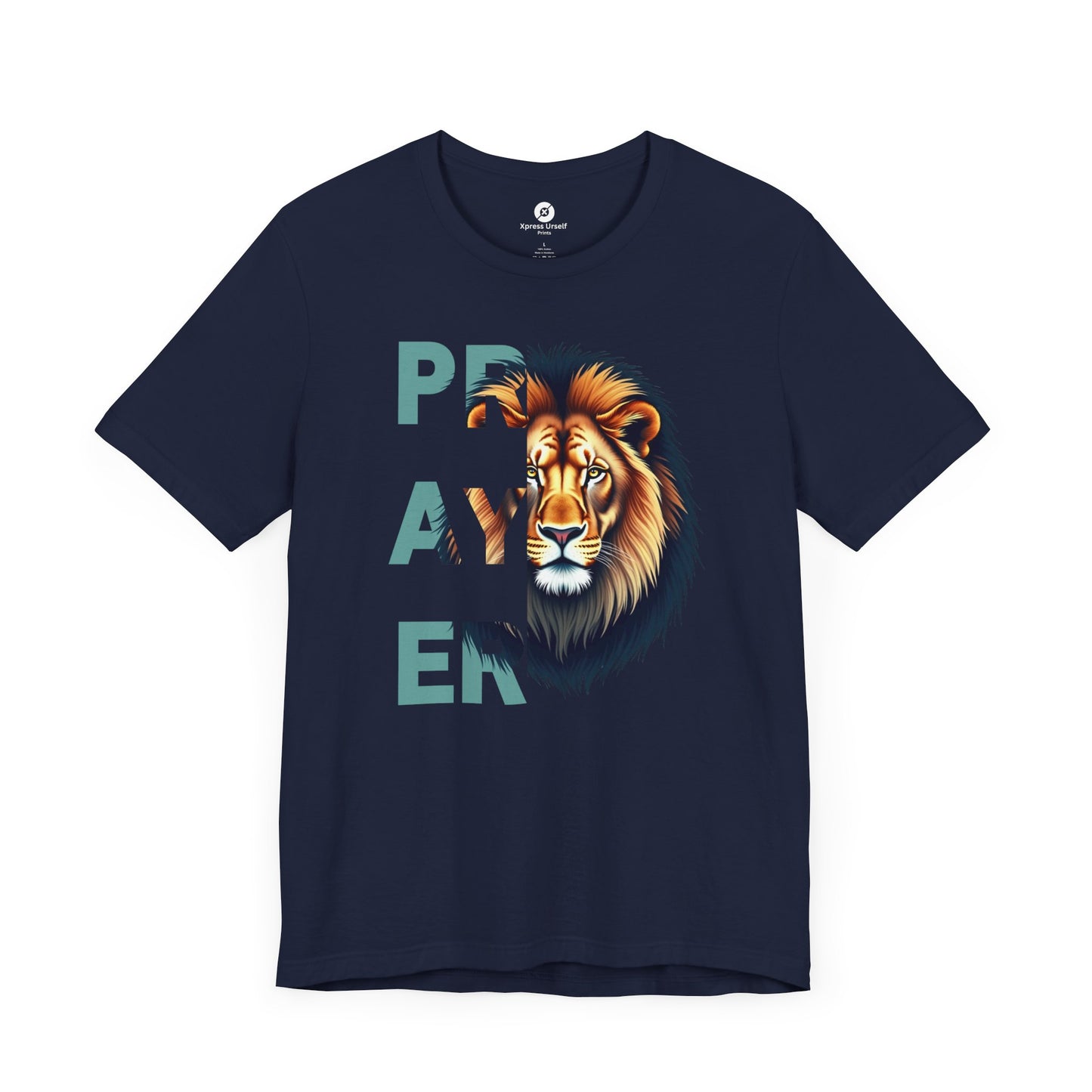 Prayer Lion Unisex Jersey Tee - Faith & Strength Shirt