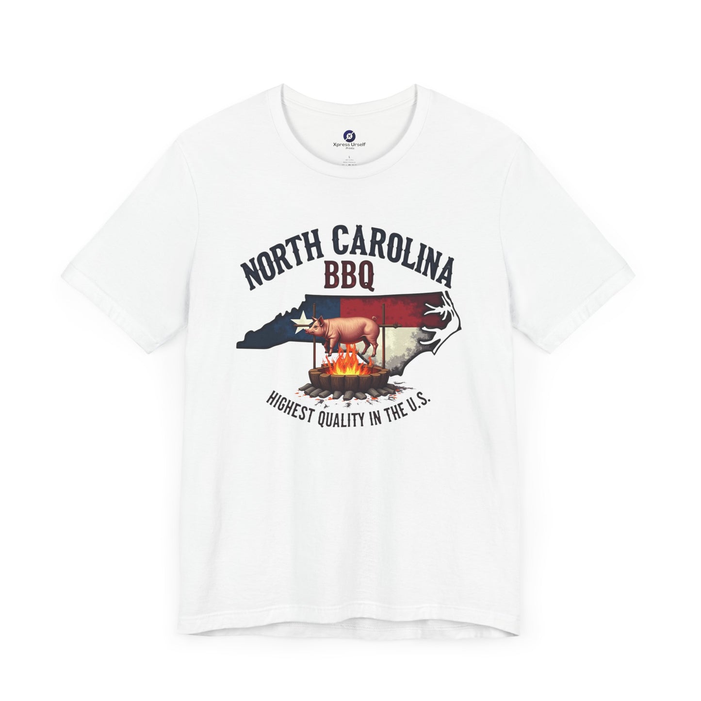 North Carolina BBQ Unisex Short Sleeve Tee - Perfect for BBQ Lovers