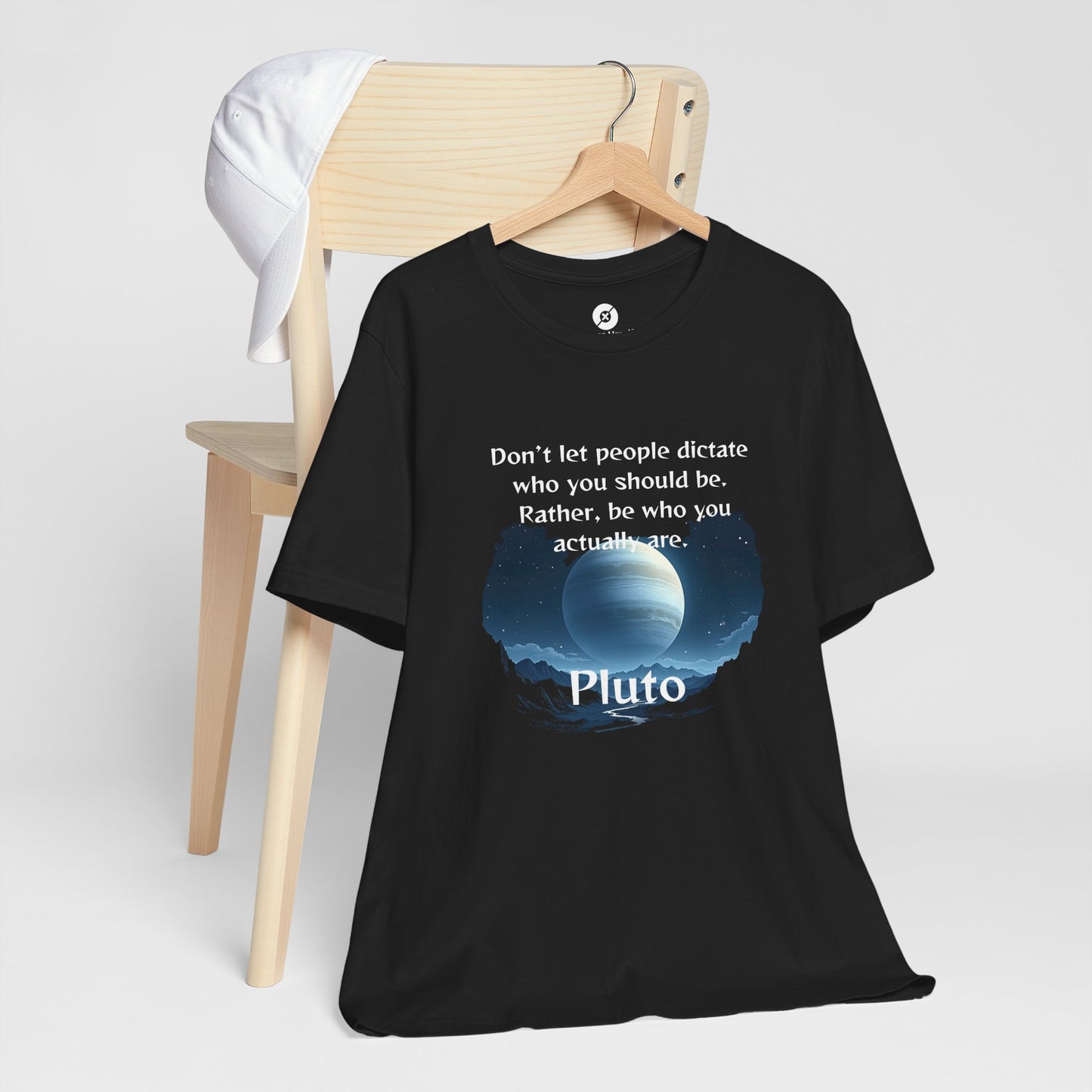 Inspirational Pluto Graphic Tee - Be Who You Are