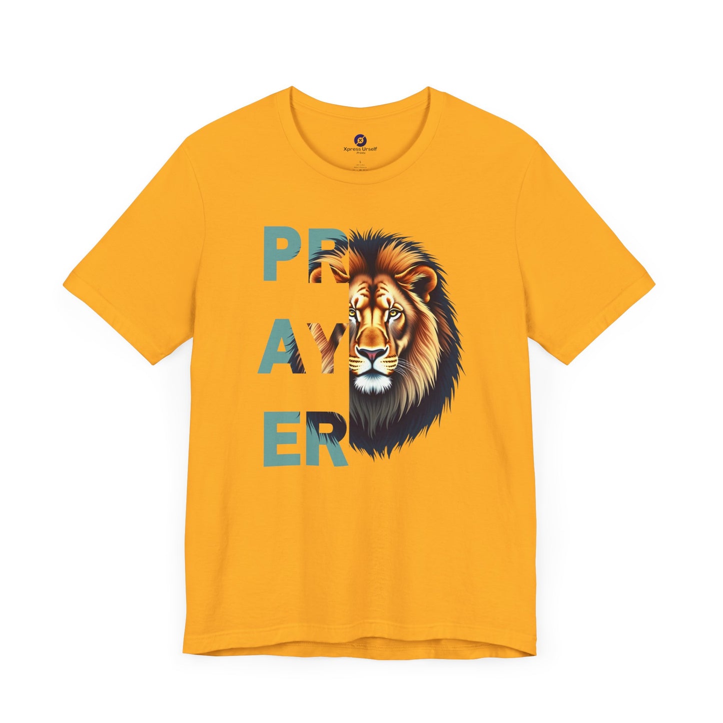 Prayer Lion Unisex Jersey Tee - Faith & Strength Shirt