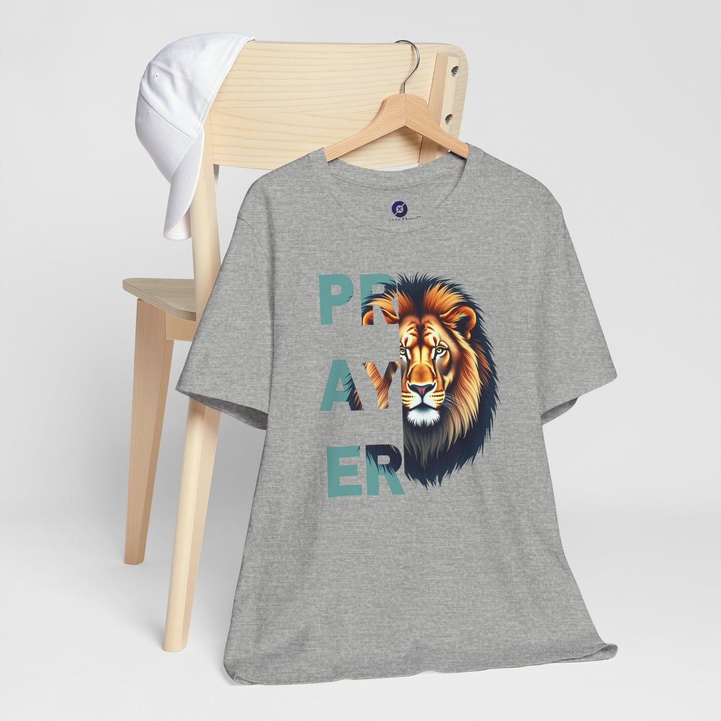 Prayer Lion Unisex Jersey Tee - Faith & Strength Shirt