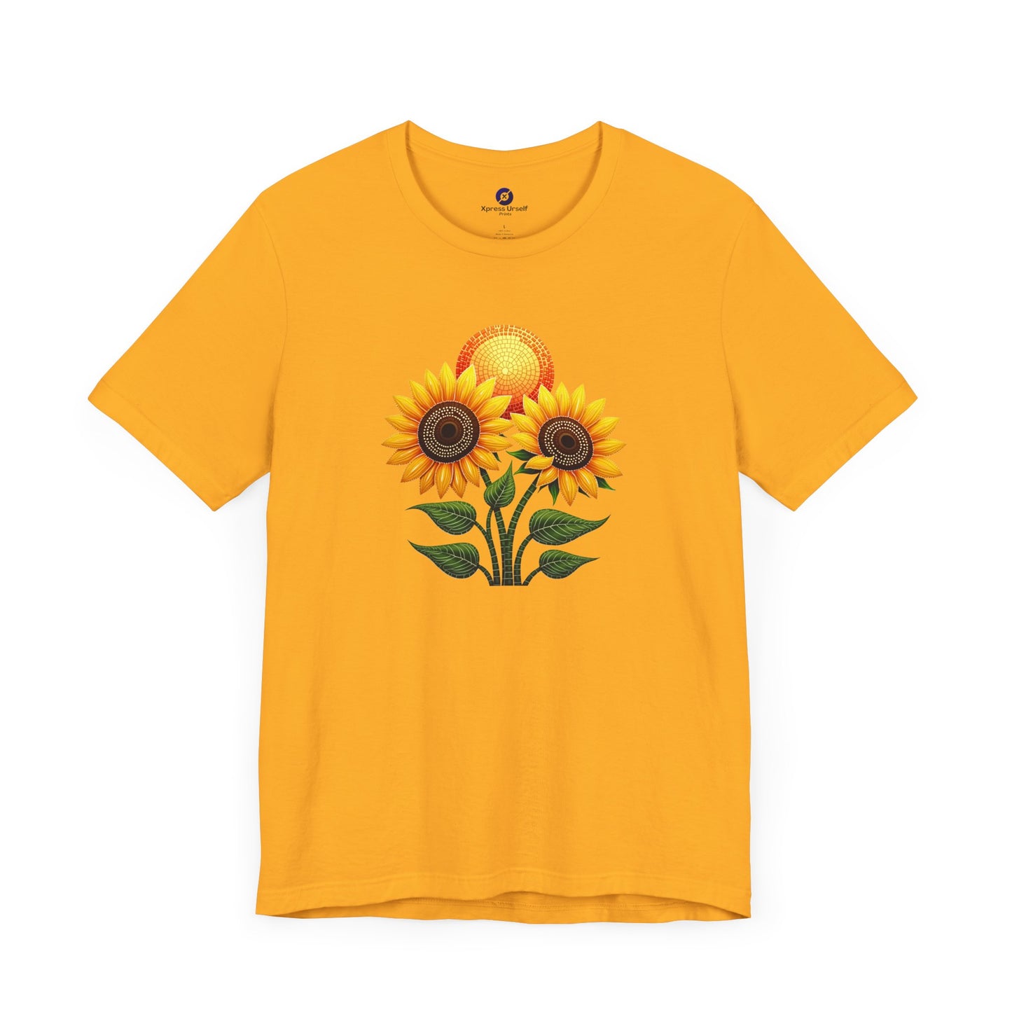 Sunflower Bliss Unisex Short Sleeve Tee - Feel Good Floral Design