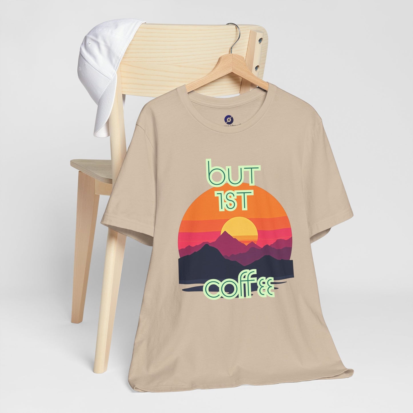 But First Coffee Unisex Jersey Tee - Fun Graphic Tee for Coffee Lovers