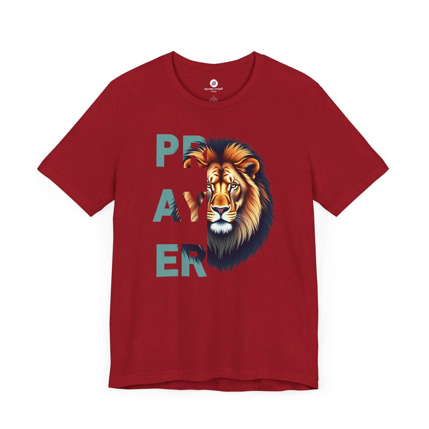 Prayer Lion Unisex Jersey Tee - Faith & Strength Shirt