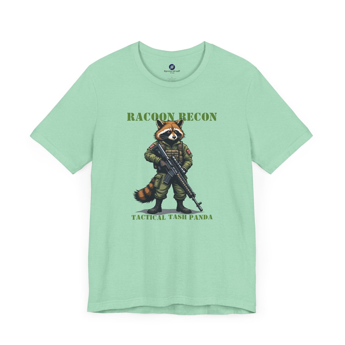 Tactical Raccoon Tee - Unisex Short Sleeve Shirt for Adventurers
