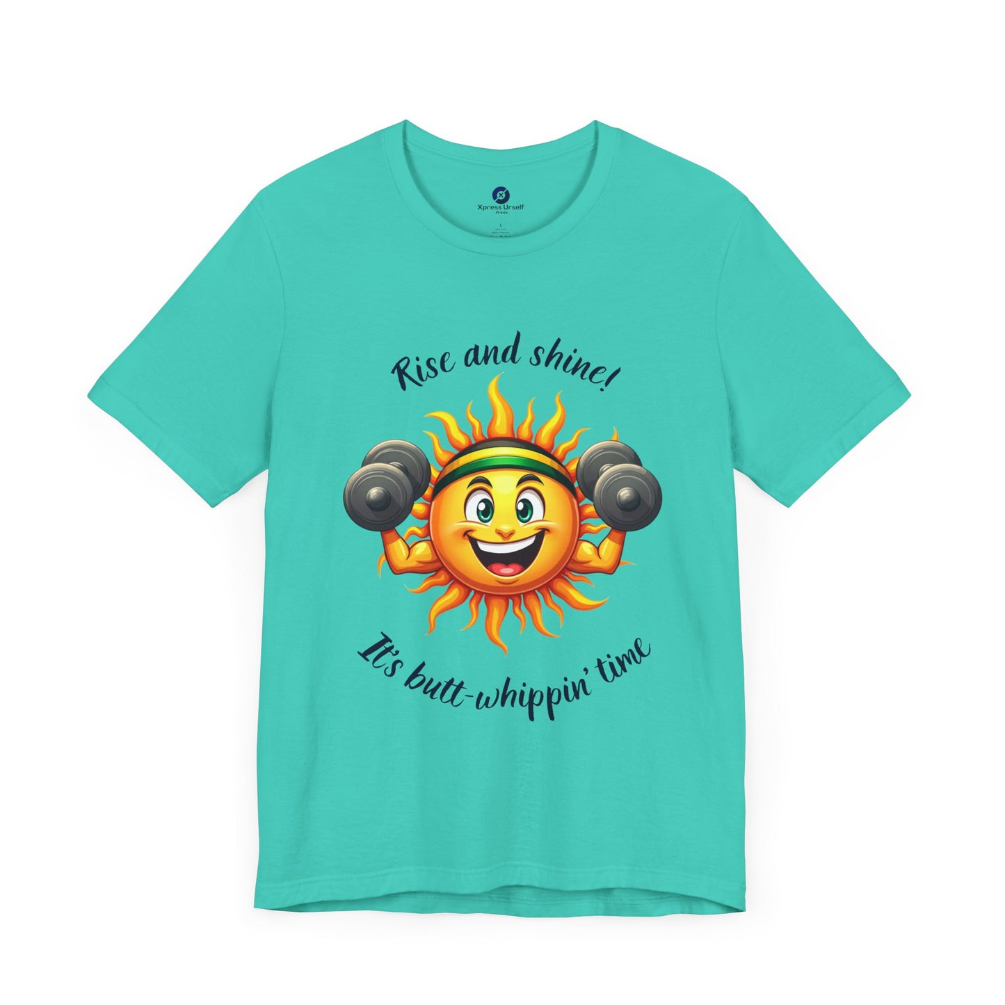 Rise and Shine Gym Tee - Unisex Jersey Short Sleeve T-Shirt for Fitness Lovers