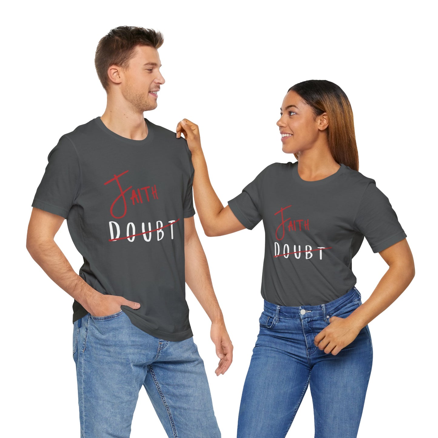 Faith Over Doubt Unisex Jersey Tee