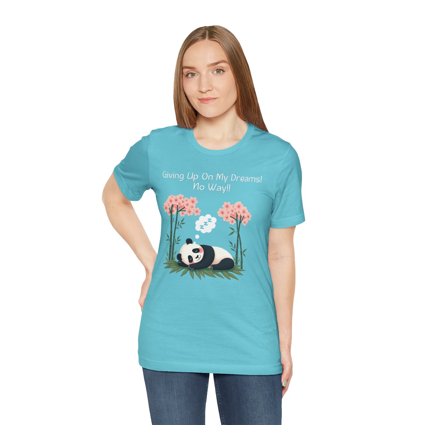 Panda Dreams Short Sleeve Tee - Inspirational Fun Graphic Tee