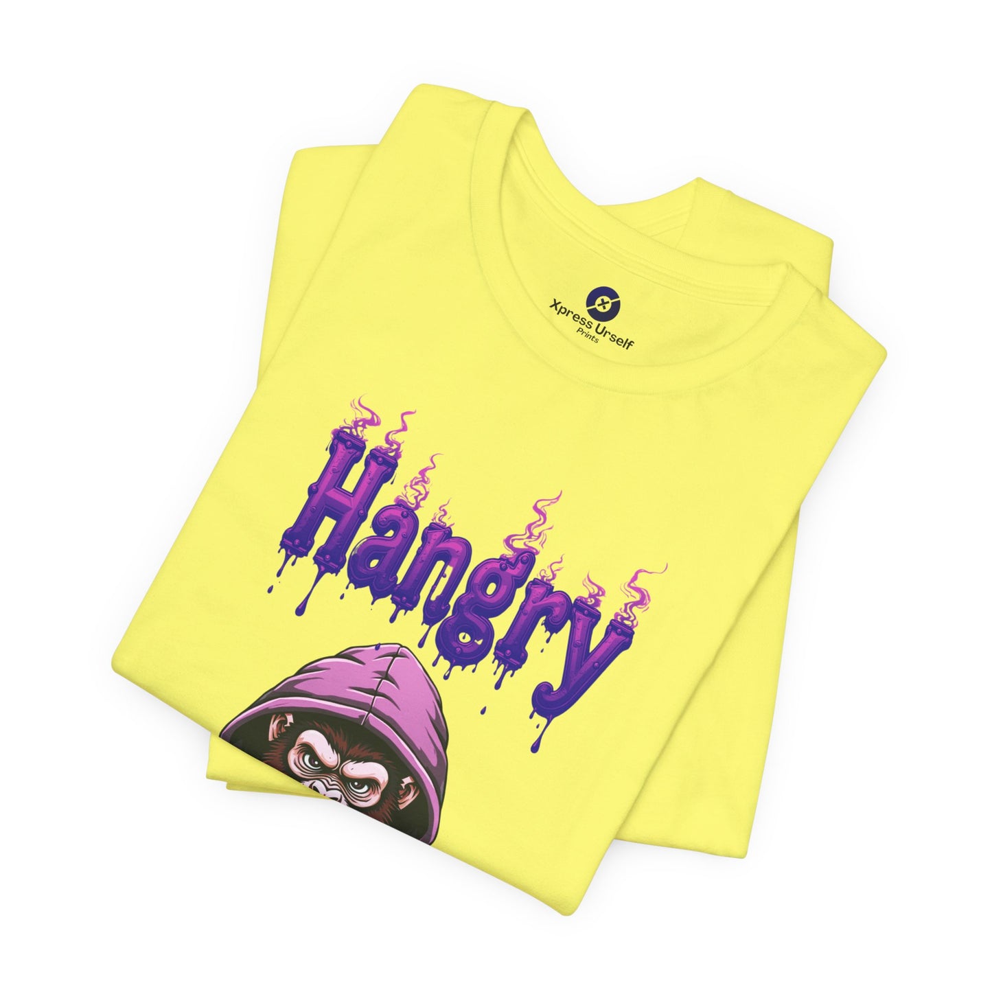 Hangry Gorilla Unisex Jersey Tee - Fun Graphic T-Shirt for Food Lovers