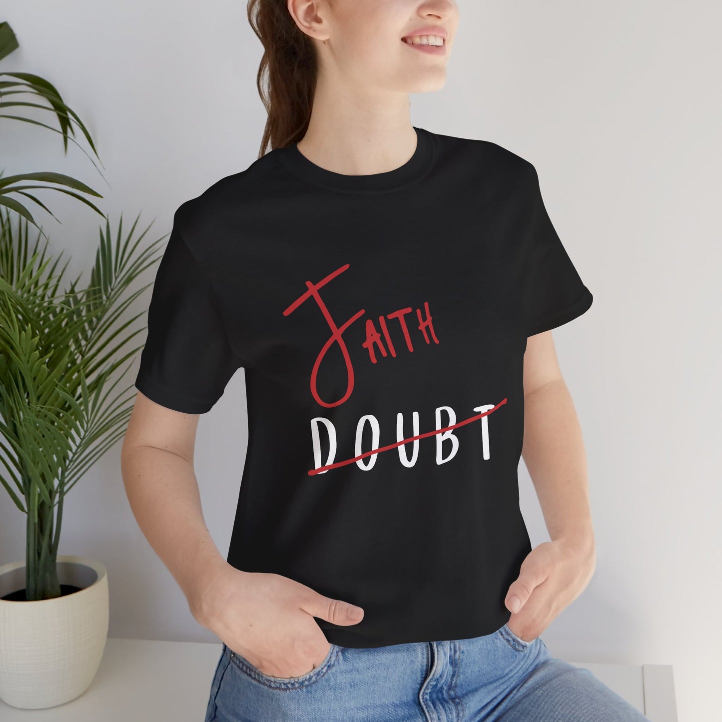 Faith Over Doubt Unisex Jersey Tee