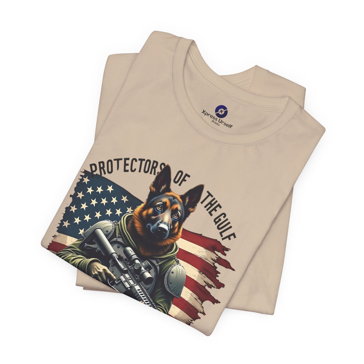 Patriotic Graphic Tee - Protectors of the Gulf