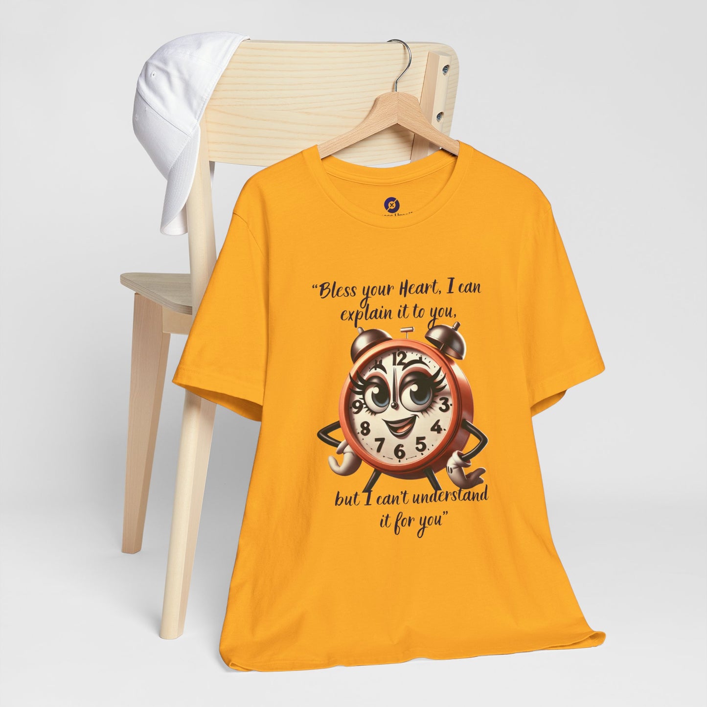 Quirky Clock Graphic Tee - "Bless Your Heart" Quote