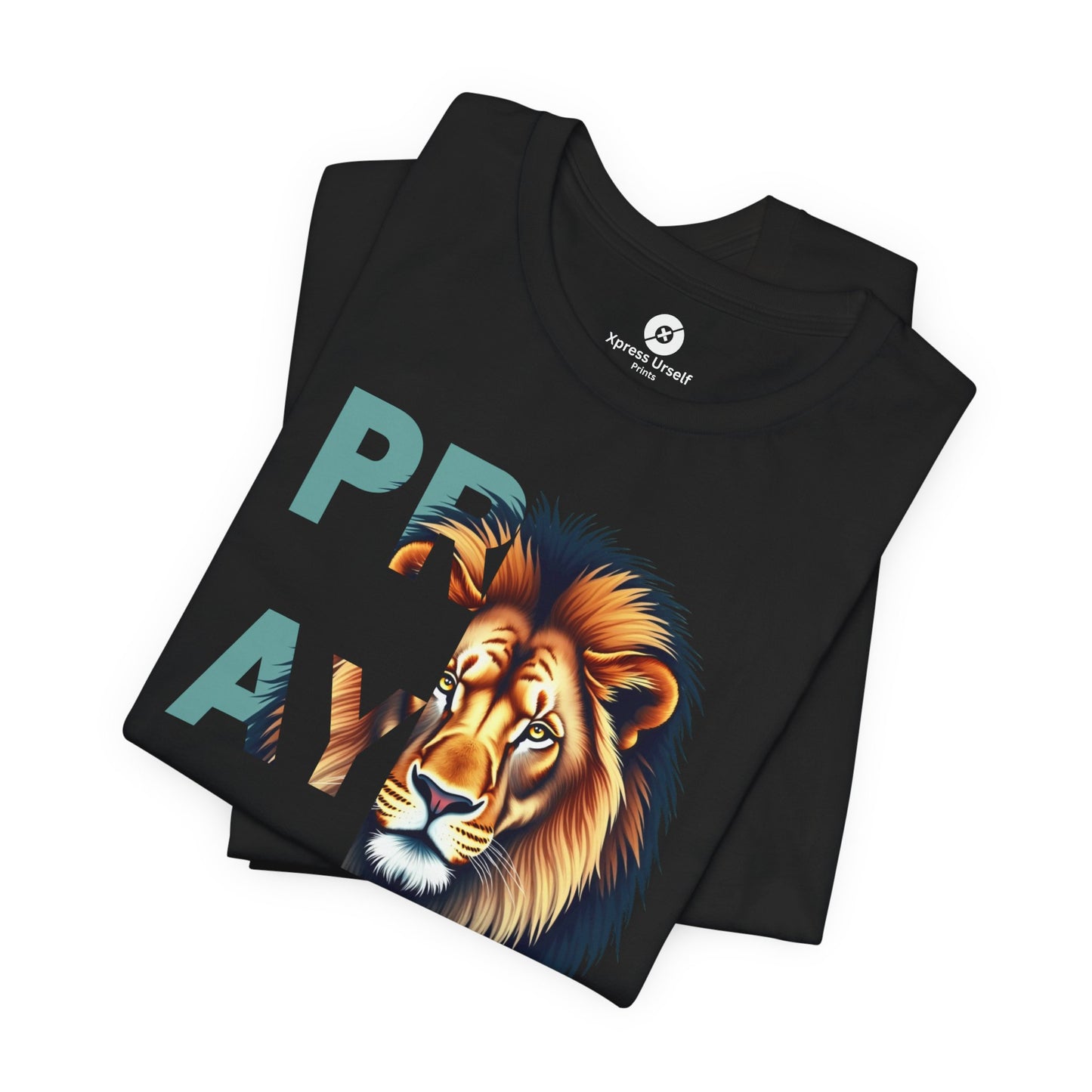 Prayer Lion Unisex Jersey Tee - Faith & Strength Shirt