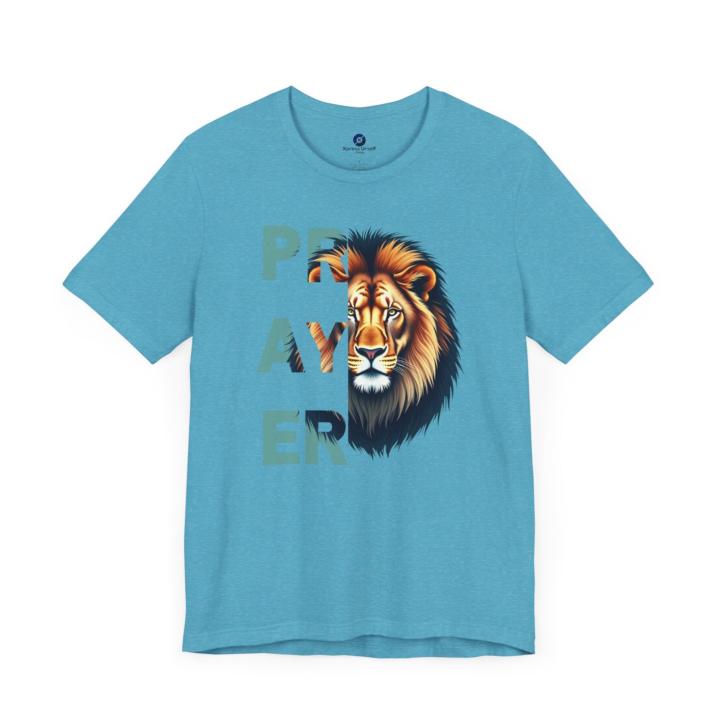 Prayer Lion Unisex Jersey Tee - Faith & Strength Shirt