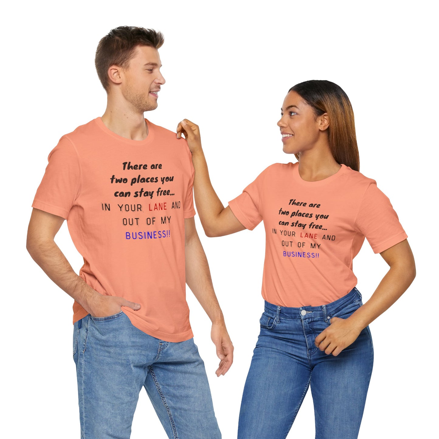 Funny Quote Unisex Jersey Tee - Stay in Your Lane