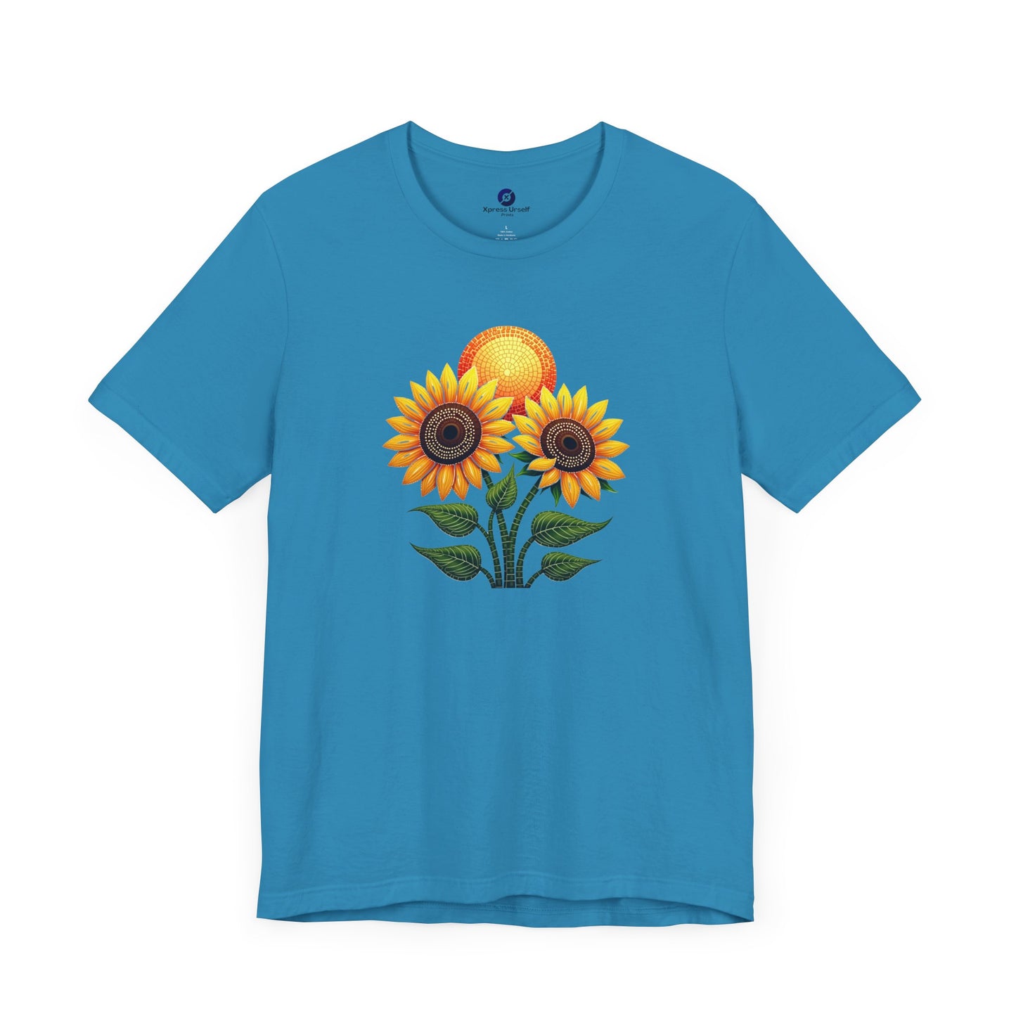 Sunflower Bliss Unisex Short Sleeve Tee - Feel Good Floral Design