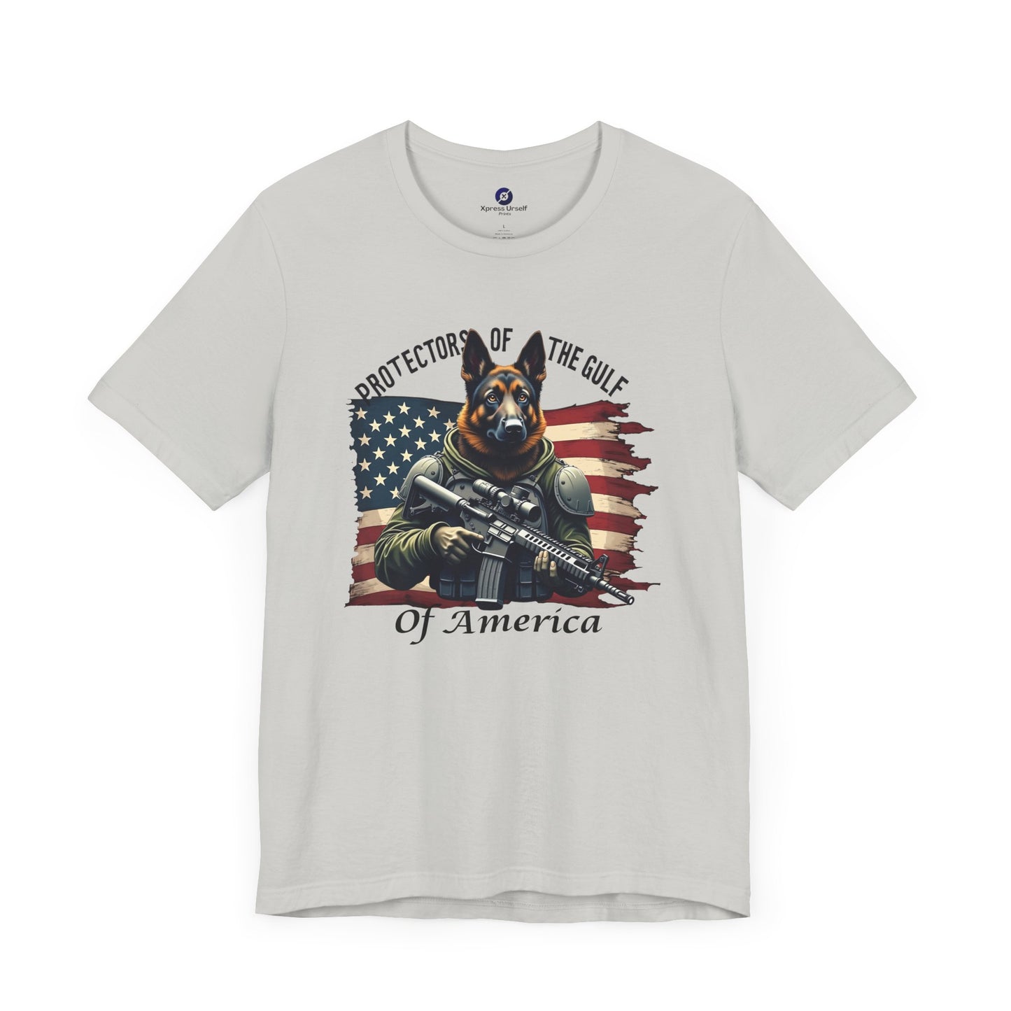 Patriotic Graphic Tee - Protectors of the Gulf
