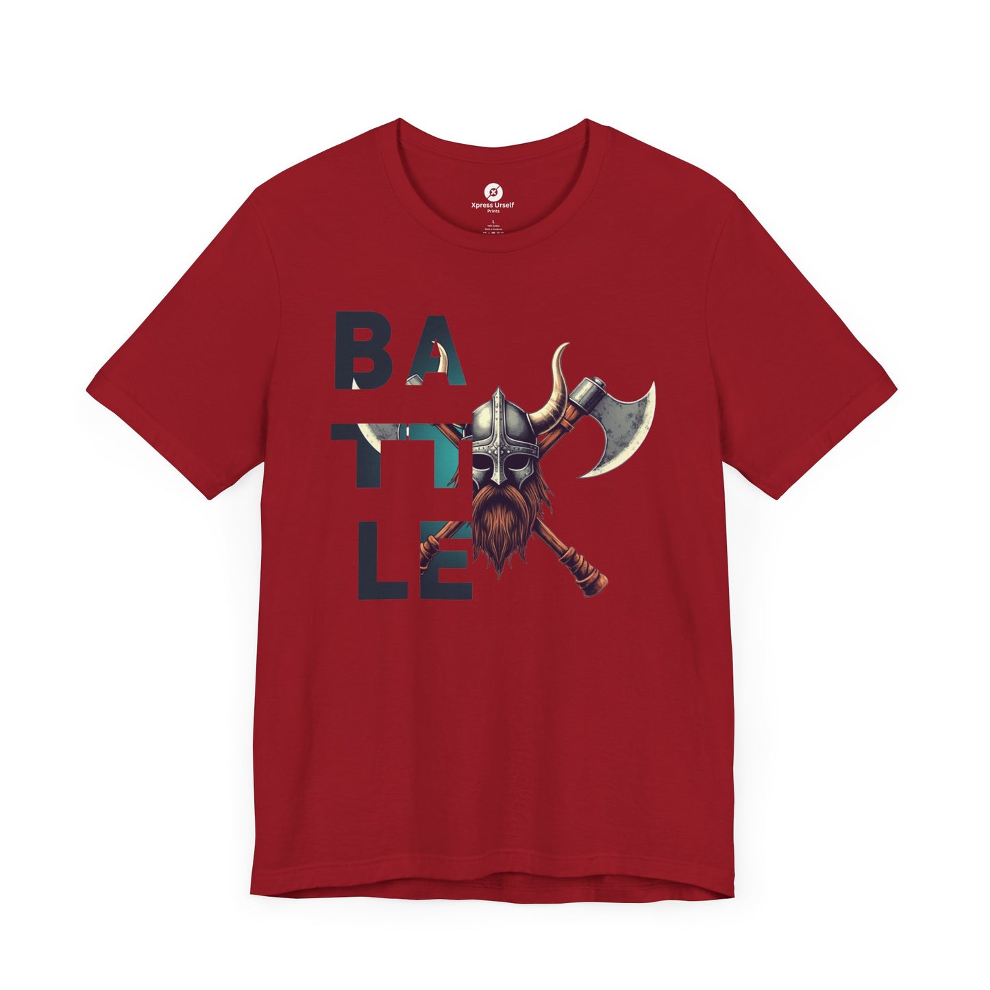 Battle Warrior Unisex Jersey Tee - Fierce Graphic T-Shirt for Gamers and Warrior Enthusiasts