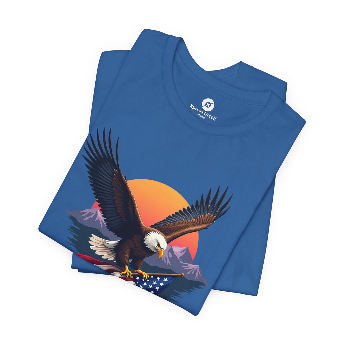 Patriotic Eagle Graphic Tee - Unisex Jersey Short Sleeve T-Shirt
