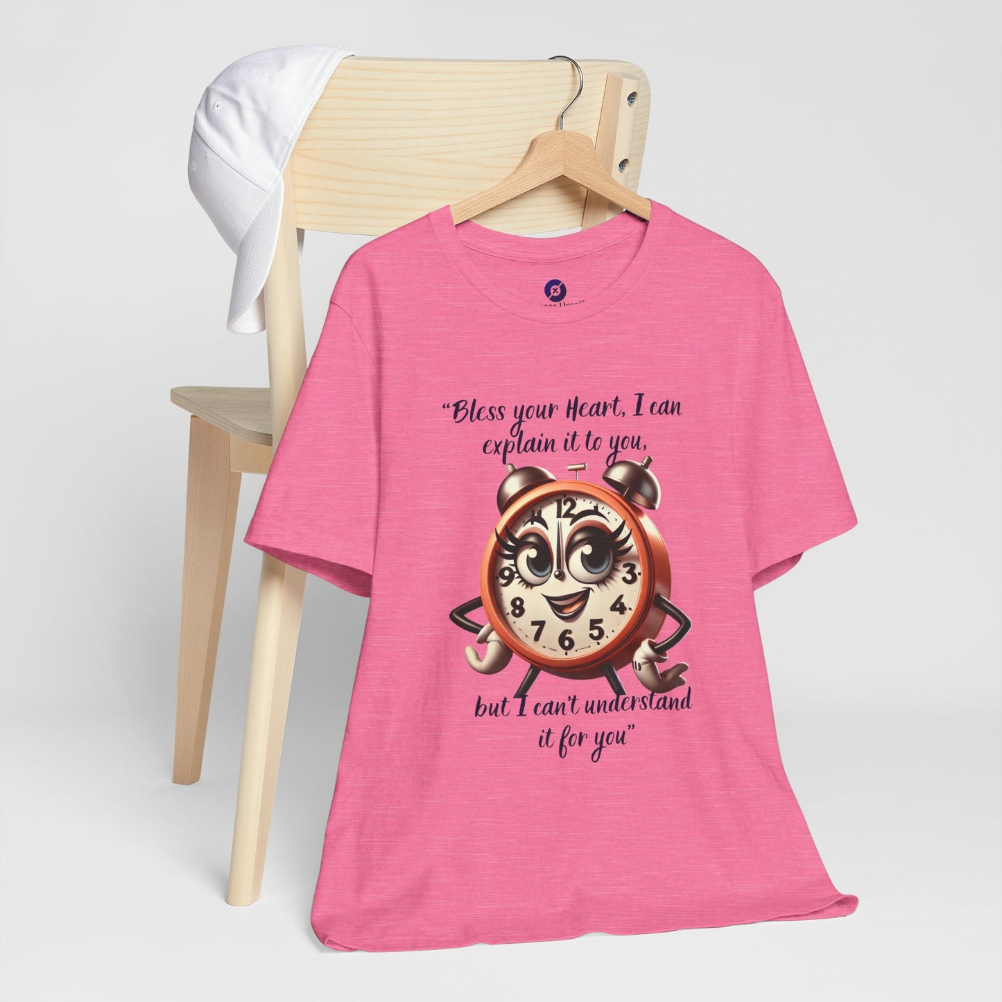 Quirky Clock Graphic Tee - "Bless Your Heart" Quote