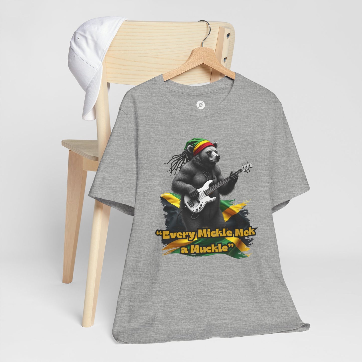 Reggae Panda T-Shirt - "Every Mickle Mek a Muckle" - Unisex Jersey Tee