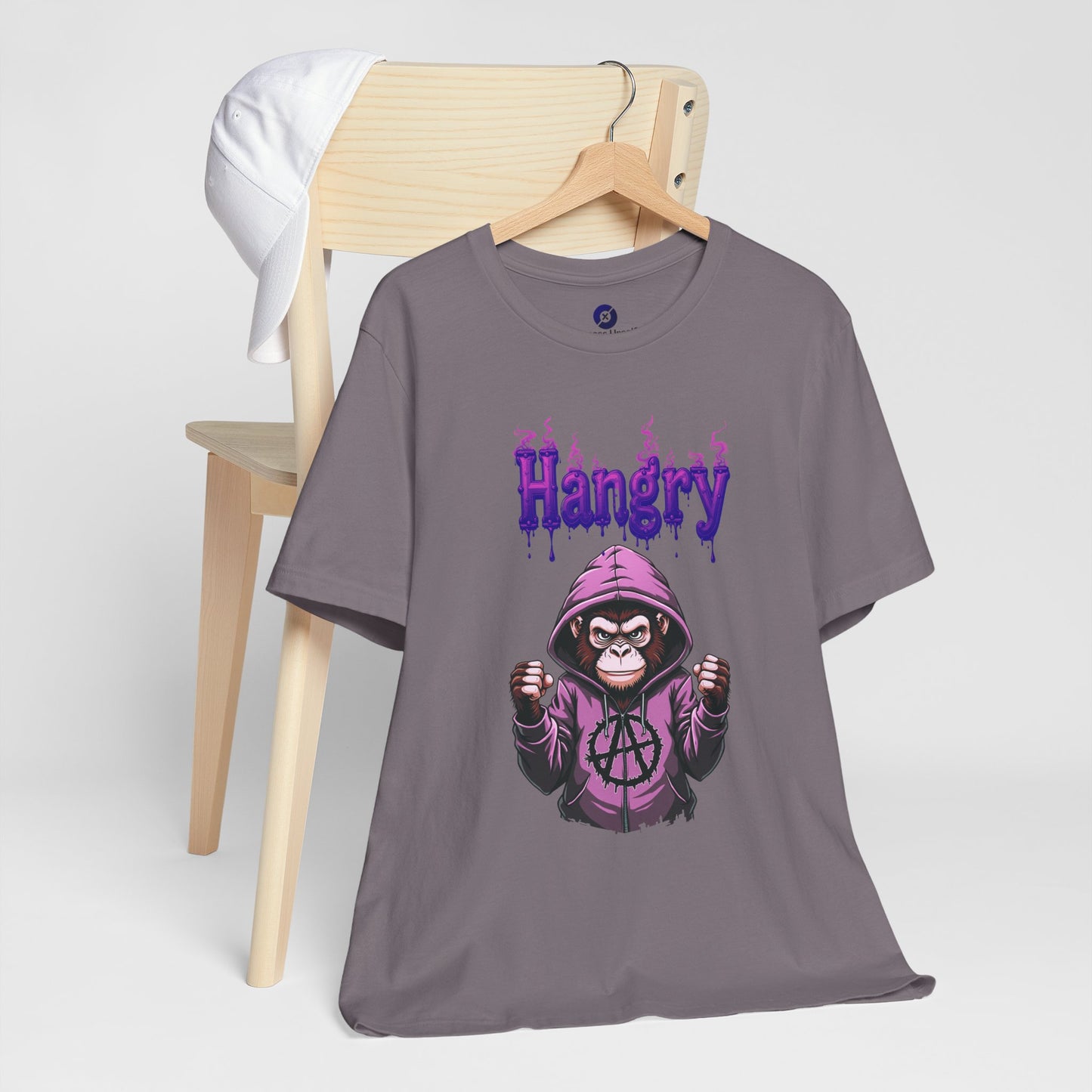 Hangry Gorilla Unisex Jersey Tee - Fun Graphic T-Shirt for Food Lovers