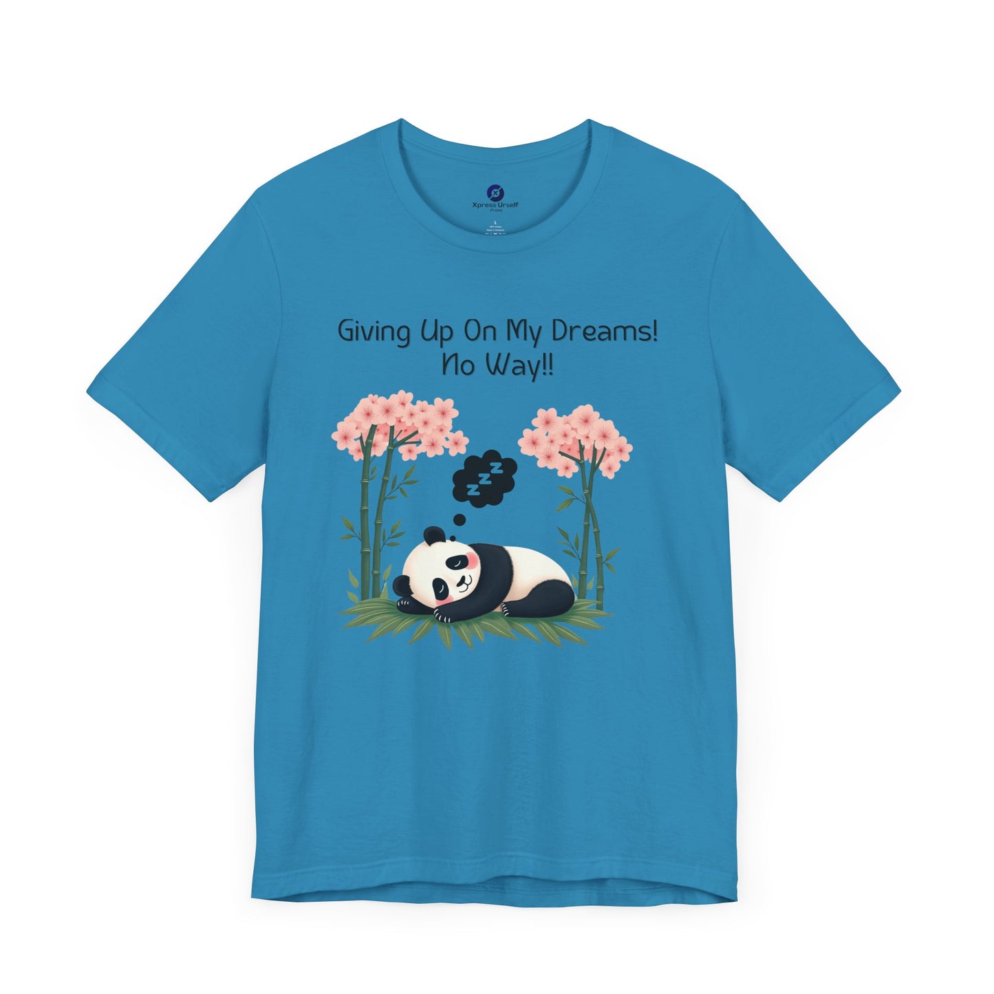 Panda Dreams Short Sleeve Tee - Inspirational Fun Graphic Tee