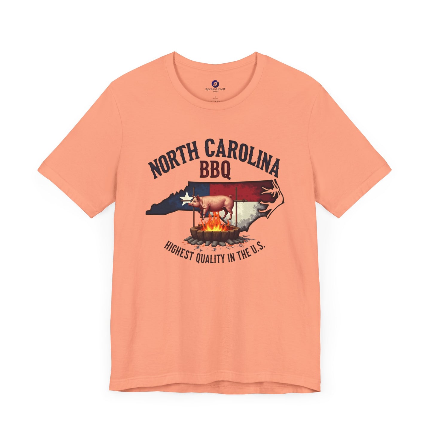 North Carolina BBQ Unisex Short Sleeve Tee - Perfect for BBQ Lovers