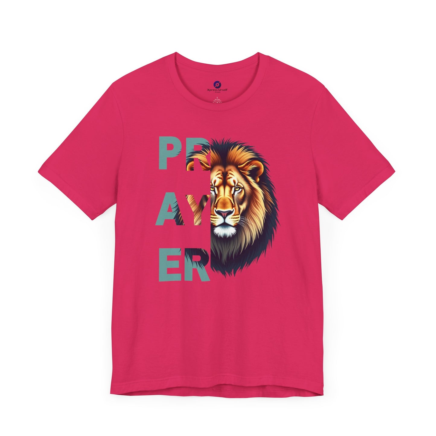 Prayer Lion Unisex Jersey Tee - Faith & Strength Shirt