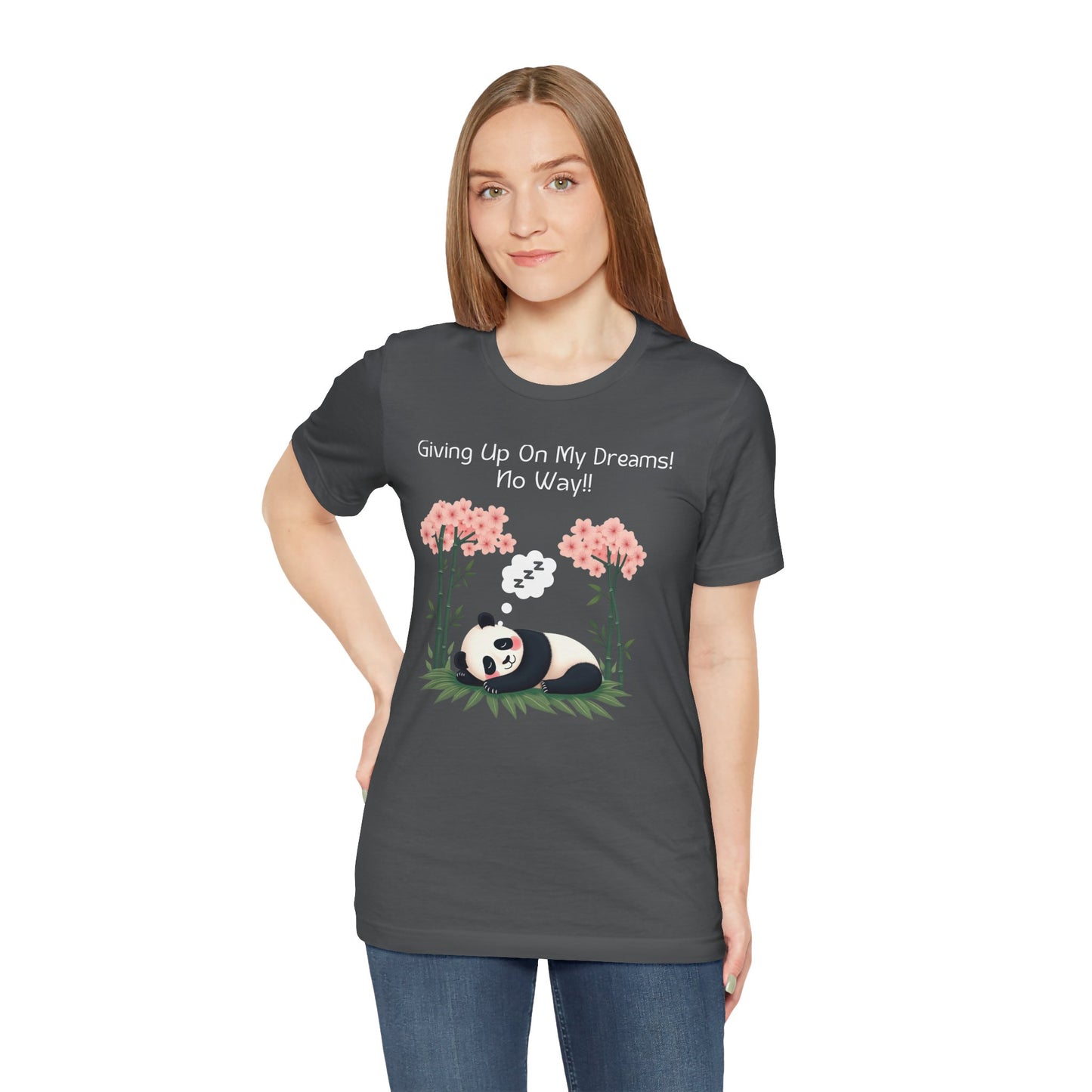 Panda Dreams Short Sleeve Tee - Inspirational Fun Graphic Tee