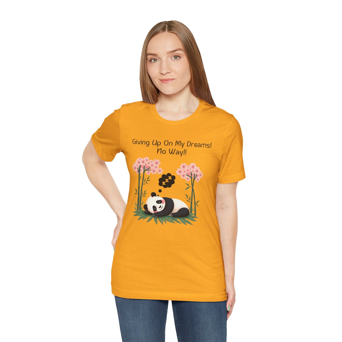 Panda Dreams Short Sleeve Tee - Inspirational Fun Graphic Tee