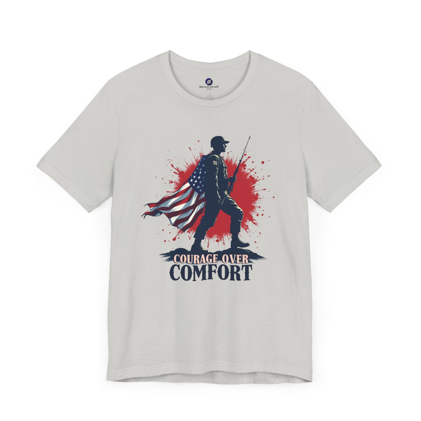 Courage Over Comfort Unisex Short Sleeve Tee - Patriotic T-Shirt