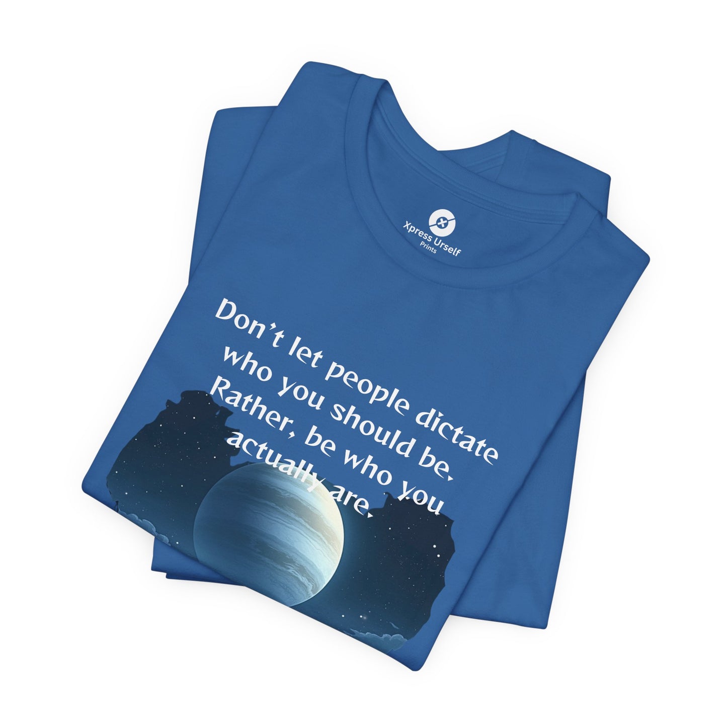 Inspirational Pluto Graphic Tee - Be Who You Are