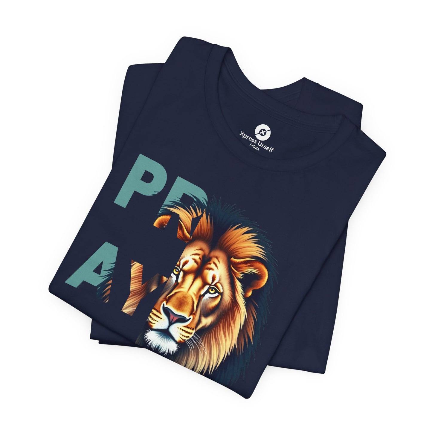 Prayer Lion Unisex Jersey Tee - Faith & Strength Shirt