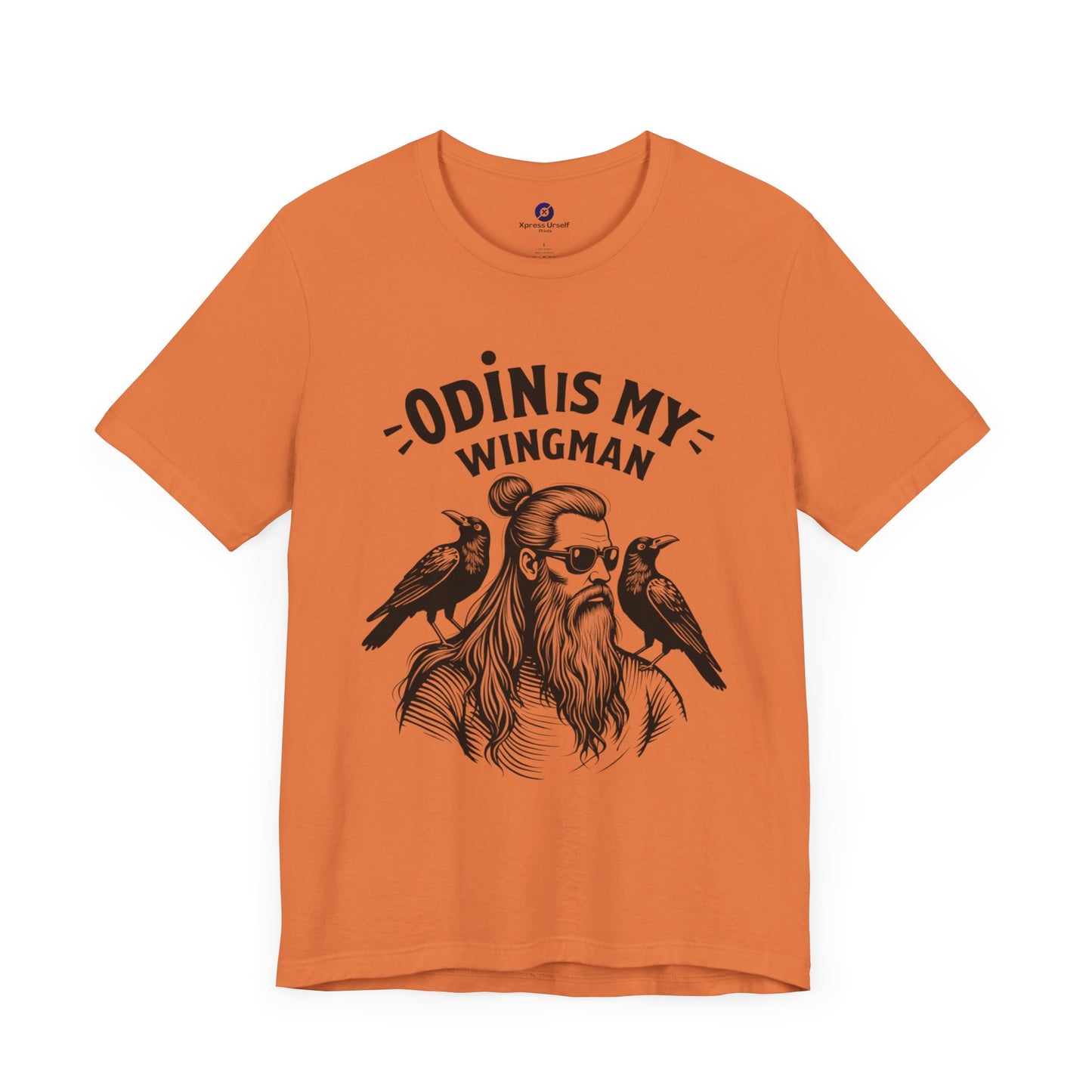 Odin's My Wingman Graphic Tee - Unisex Jersey Short Sleeve Shirt for Mythology Lovers