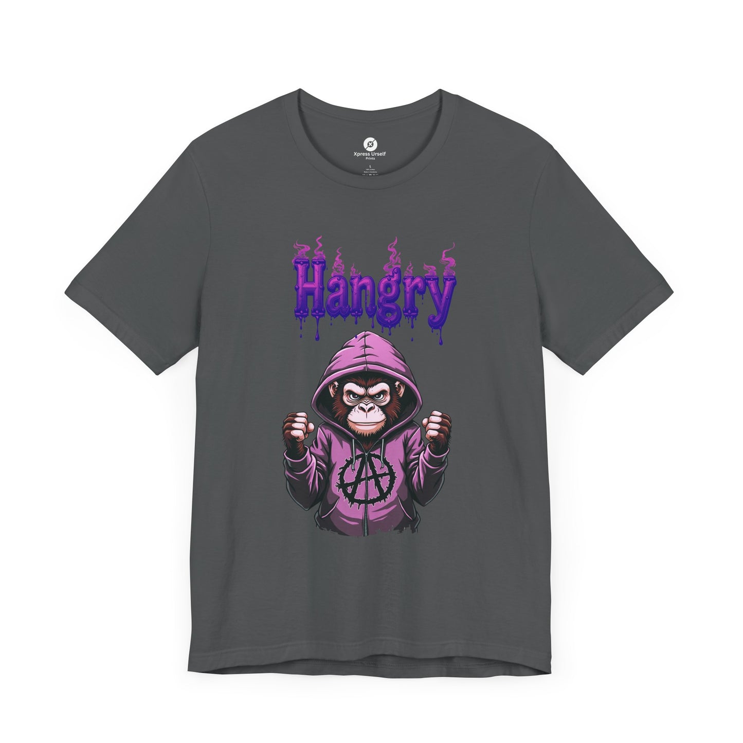 Hangry Gorilla Unisex Jersey Tee - Fun Graphic T-Shirt for Food Lovers